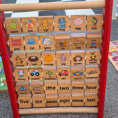Wooden alphabet number - alphabet,