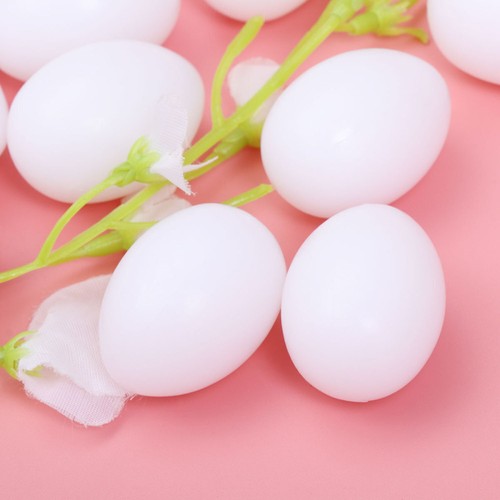 Plastic fake pigeon eggs - plastic,