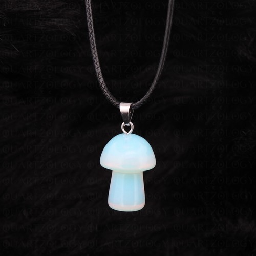 Mushroom necklace fungi - mushroom, opal