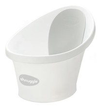 Shnuggle Newborn Baby Bath | Built in Support Bump and Soft Backrest