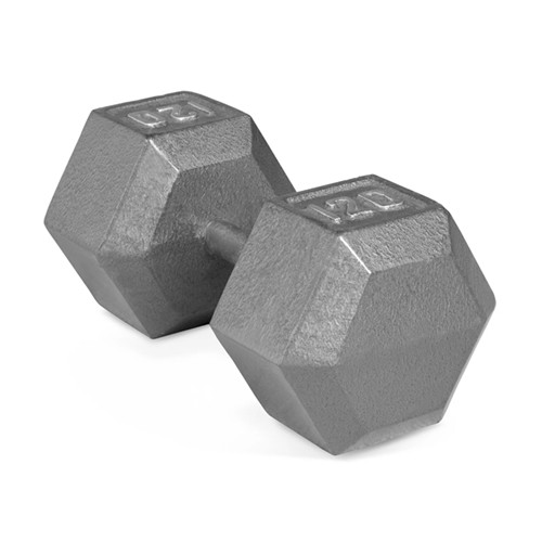 Cap barbel cast - iron, hex