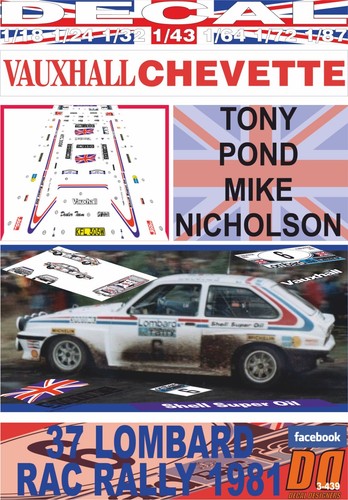 Decal vauxhall chevette - chevette, 2300
