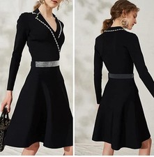 Women's Full Diamante Rhinestone Belt Wide Stretch Waist Ladies Dress Waistband❤