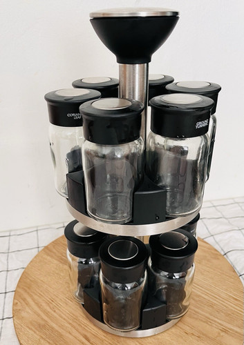 Jar revolving spice rack - revolving,
