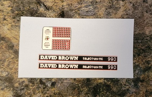 Dinky david brown 990 - dinky, decal