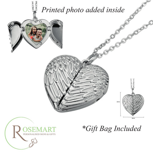 Personalised photo angel wings - photo,