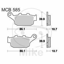Sintered Brake Pads TRW Lucas