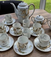Old Vintage Japanese Fine Bone China Coffee /Tea Set 