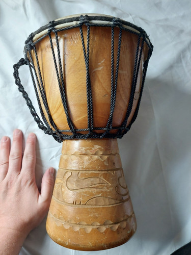 Djembe african drum goat - african,