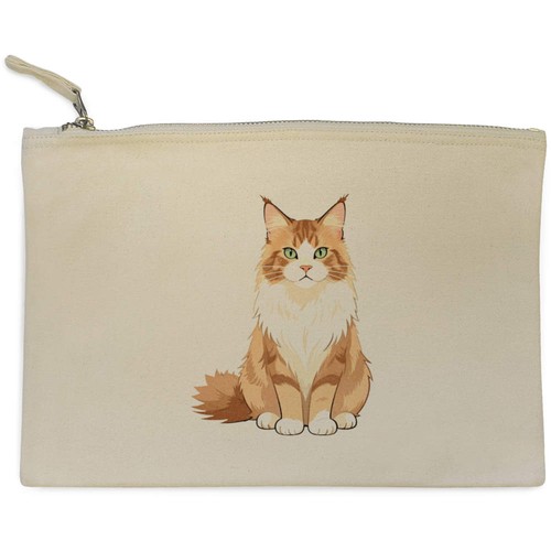Anime maine coon cat canvas - 'anime, cat'