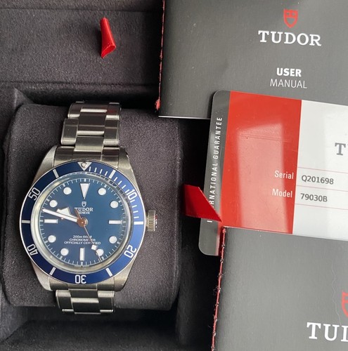 Tudor black bay - blue, men's