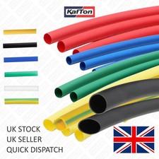 HEAT SHRINK TUBING SLEEVING 2:1 ELECTRICAL CABLE WIRE SLEEVE TUBE VARIOUS COLOUR