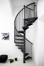 Spiral Staircase RONDO COLOUR 140CM Balustrade incl
