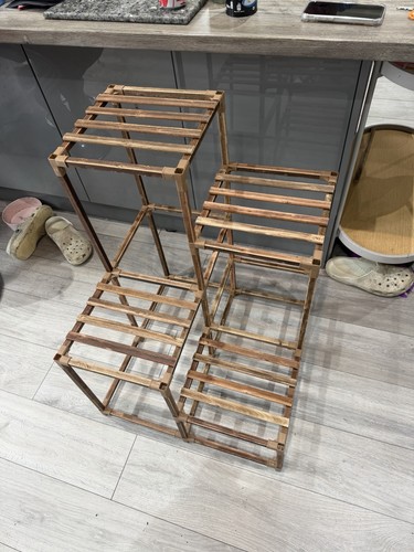 Tier wooden plant stand - 4,