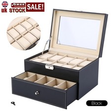 Black leather storage - black,