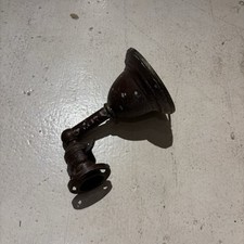 Antique Early 1900s Brass Wall Sconce Industrial Lighting Painted