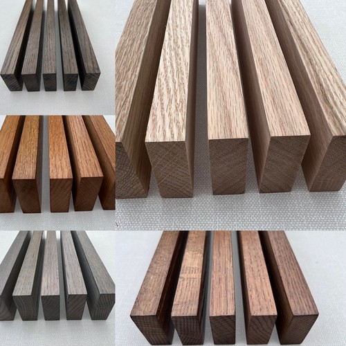 Solid oak slats wall - solid,