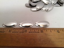 (100) No. 2 Nickel French Spinner Blades NOS, WORTH Ice Fishing Plus