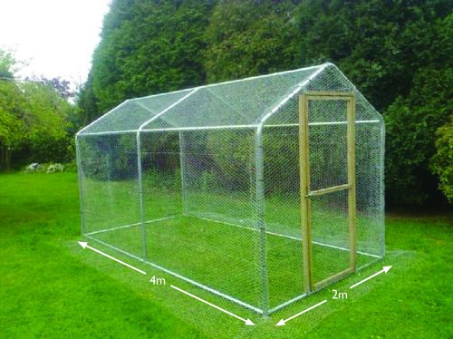 Walk chicken run - in,