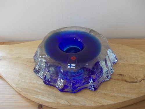 Cobalt blue tea light - cobalt,