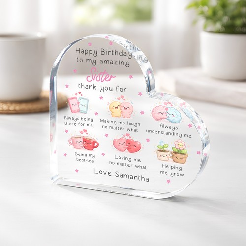 Personalised sister birthday - personalised,