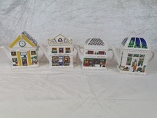 4 x Wade English Life Teapots