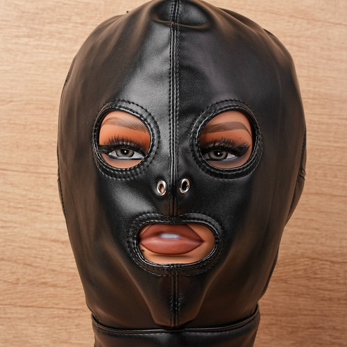 Leather hood head - leather, harness
