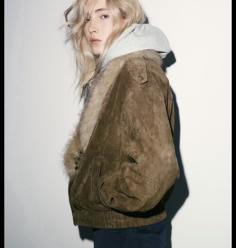 Zara 100 suede leather faux - zara,