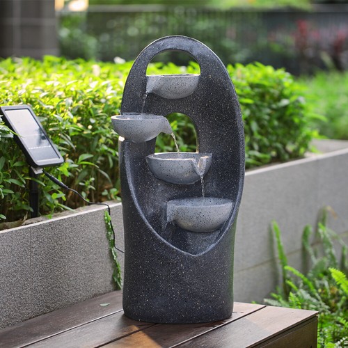 Solar powered outdoor water - powered,