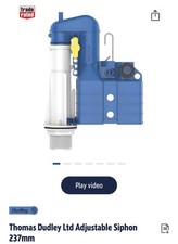 Thomas Dudley 324395 Turbo 88 Telescopic Duoflush Adjustable Syphon - Blue