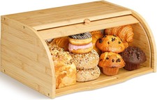 Bamboo bread box roll - box, top