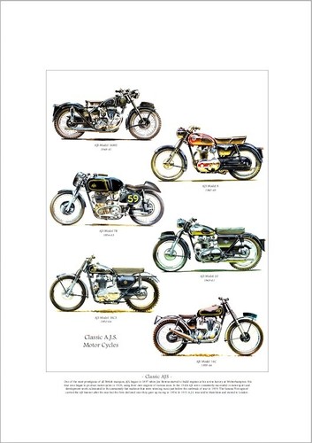 Classic ajs motorcycles fine - motorcycles,