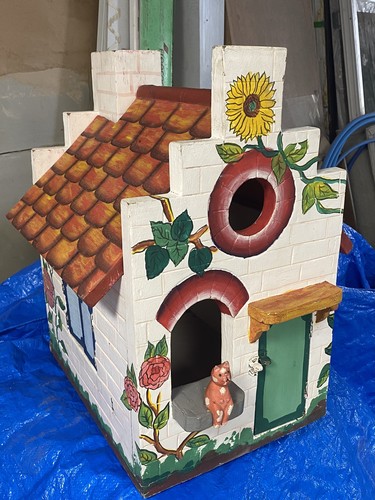 Large wooden dolls house - dolls,