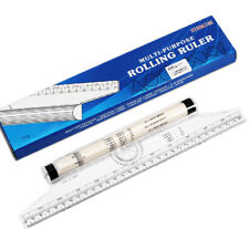 30cm Professional Metric Parallel Rolling Ruler Rule Drawing Glider Useful UK