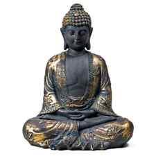 Statua Buddha Dhyana Serenità Mudra Meditazione Giappone 17x11x22 cm Statuina