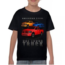 American Steel Tough Truck Youth T-shirt Offroad Pickup 4x4 USA Rugged Kids