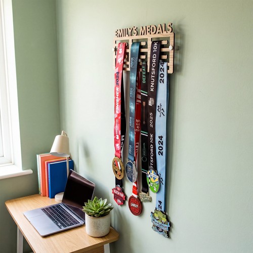 Personalised wooden medal - personalised,