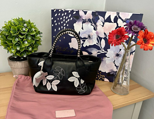 Radley black leather - tote, bag