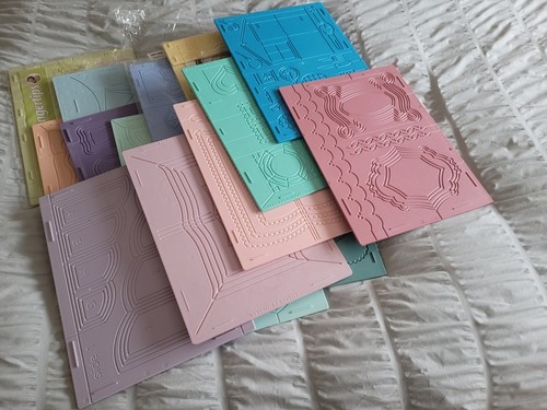Assorted embossing boards - 17,