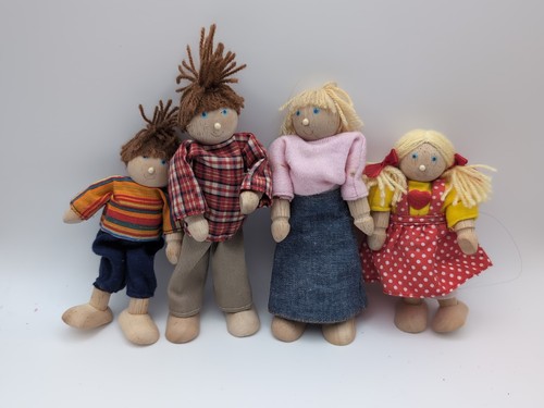 Pintoy set wooden dolls - pintoy, of