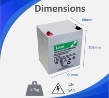 Hayter Lawnmower Replacement Battery, for Most Harrier 41 48 & 56 (see list)