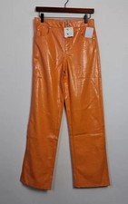 Bershka Faux Leather Trousers