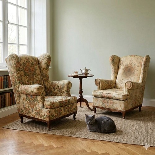Antique bergere armchairs - antique,