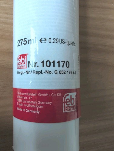 Audi mk1 haldex oil 275ml - oil,