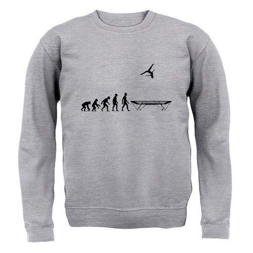 Evolution man trampolining - man,