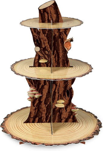 Wooden cupcake stand - cupcake,