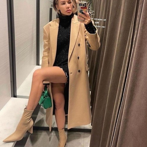 Zara wool beige - zara, camel