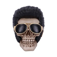 The King Elvis Skull Figurine
