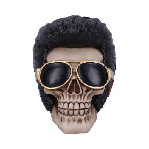 The king elvis skull figurine - king,