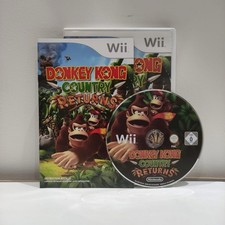 Nintendo Wii Donkey Kong Country Returns Complete Game Disc w/ Case + Leaflet